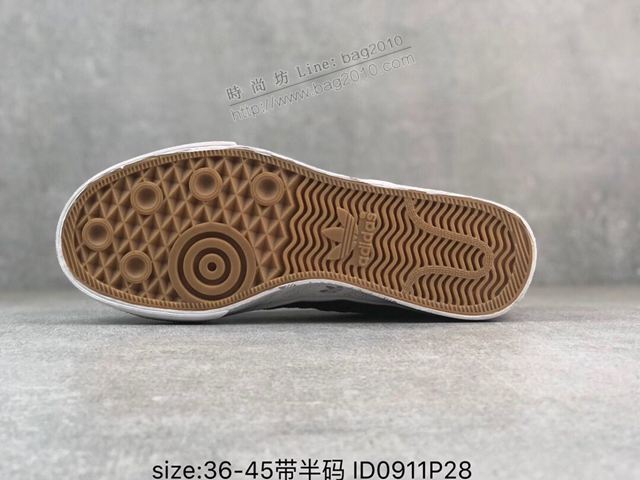 Adidas鞋 新品爆款 adidas三葉草專櫃正品 滿印logo鞋底 阿迪達斯帆布鞋 EE5614 男女同款  hdx13283